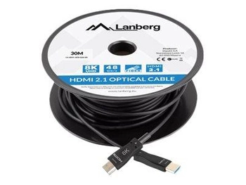 LANBERG kabel HDMI v2.1 8K M/M 30m optyczny AOC