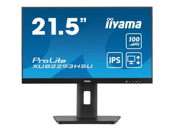 IIYAMA XUB2293HSU-B7 21.5inch IPS FHD 100Hz 300cd/m2 1ms HDMI DP 2xUSB 2.0 Speakers 15cm Height Adj. Stand (P)