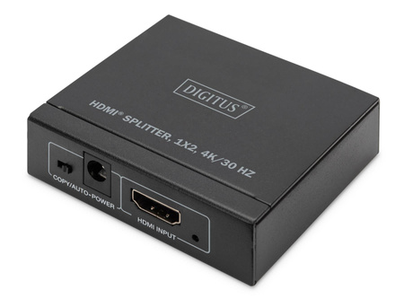 Rozdzielacz/Splitter HDMI DIGITUS 2-portowy 4K/30Hz EDID HDCP1.4