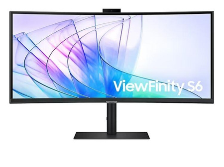 Monitor 34 cale ViewFinity S65VC VA 3440x1440 UWQHD 21:9 1xHDMI 1xDP 1xUSB-C (90W) 2xUSB 3.0 LAN (RJ45) 5ms HAS Webcam głośniki zakrzywiony 3YOS