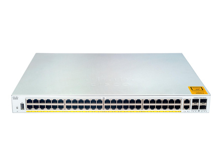 CISCO Catalyst 1000 48-Port Gigabit PoE+ PoE Budget 370W 4 x 1G SFP Uplinks LAN Base