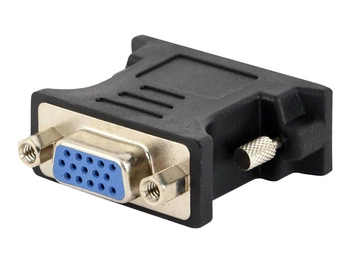 GEMBIRD A-DVI-VGA-BK Gembird adapter DVI-A/VGA (24M/15F) czarny