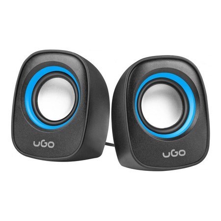 Głośniki UGO Tamu S100 2.0 2x 3W USB, Mini Jack niebieskie