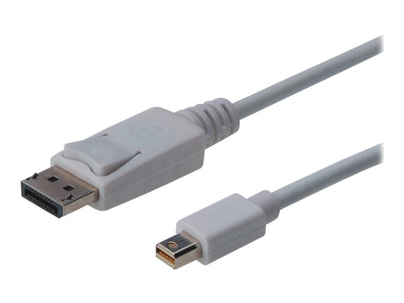 ASM AK-340102-010-W ASSMANN Kabel połączeniowy Displayport 1.1a Typ miniDP/DP M/M biały 1m