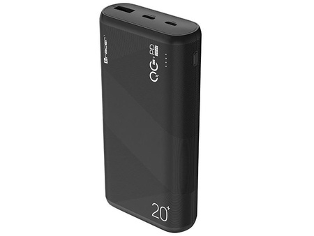 Powerbank Amos 20000mAh QC3.0-PD20W BK czarny