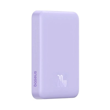 Powerbank Baseus Magnetic Mini Air Wireless 10000mAh 20W+kabel USB C-USB C (fiolet)