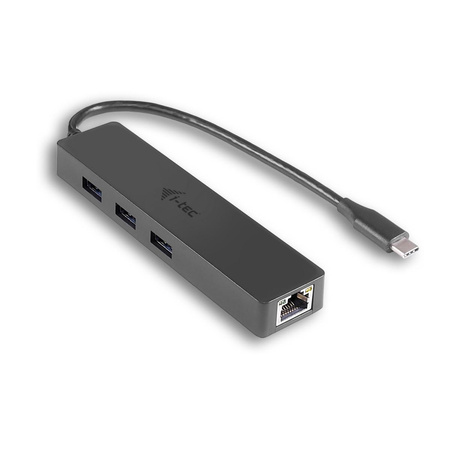 USB-C Slim 3-port HUB z adapterem Gigabit Ethernet