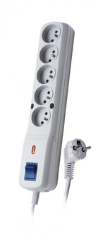 Listwa zasilająca Lestar LV-530W 5W 3m szara