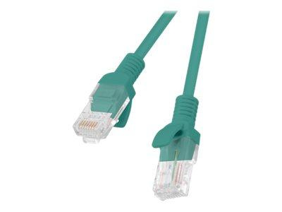 LANBERG PCU5-20CC-0025-G Lanberg Patchcord RJ45, kat. 5e, UTP, 0.25m, zielony, op. zbiorcze 10 szt