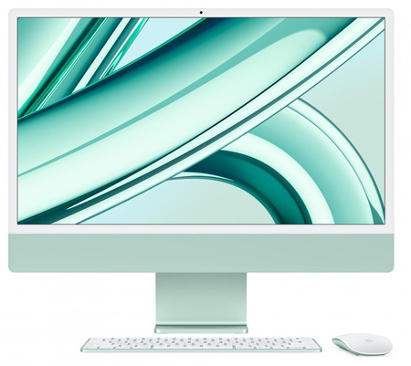 iMac 24 cale: M3 8/10, 8GB, 256GB SSD - Zielony