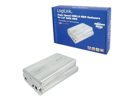 LOGILINK UA0107A LOGILINK Obudowa do HDD 3.5 SATA USB 3.0 srebrna