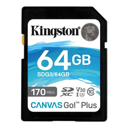 64GB SDXC CANVAS GO PLUS 170R/C10 UHS-I U3 V30