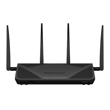 Synology Router RT2600ac, WiFi 5, IEEE 802.11a/b/g/n/ac, 3x 1GbE + 4x 1GbE(Dual WAN), 1xUSB 3.0, 1xUSB 2.0, 1x SD card reader