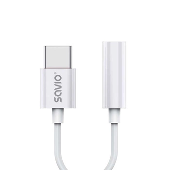 SAVIO AK-51 Adapter USB-C Mini Jack 3.5mm Huawei Oppo Xiaomi