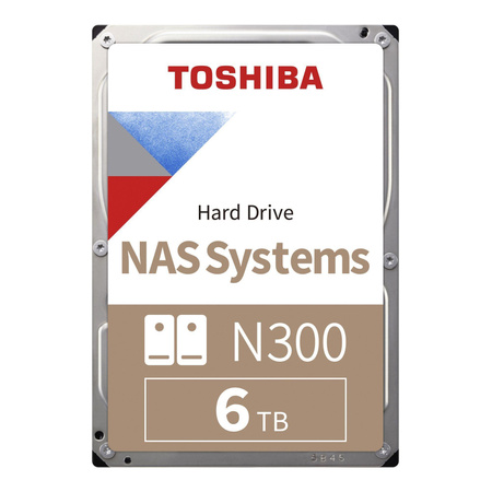 Dysk Toshiba N300 HDWG760EZSTA 6TB 3,5" 7200 512MB SATA III NAS RETAIL