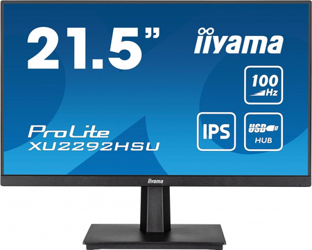 Monitor 21.5 cala ProLite XU2292HSU-B6 IPS,100Hz,FreeSync,SLIM,HDMI,DP,2x2W,  4xUSB(3.2),0.4ms