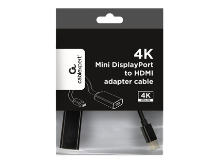 GEMBIRD 4K Mini DisplayPort to HDMI adapter cable black