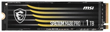 Dysk SSD MSI SPATIUM M480 Pro 1TB PCIe 4.0 NVMe M.2 2280