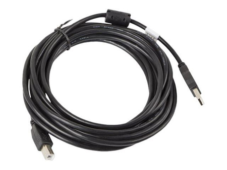 LANBERG CA-USBA-11CC-0050-BK Lanberg kabel USB 2.0 AM-BM ferryt 5m czarny