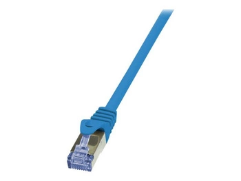 LOGILINK CQ3026S LOGILINK Patchcord Cat.6A 10G S/FTP PIMF PrimeLine 0,5m niebieski