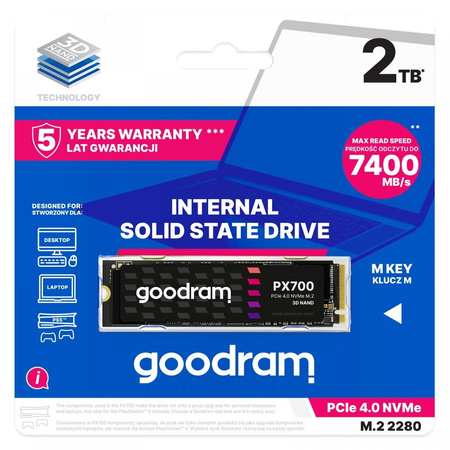 GOODRAM SSD PX700 M.2 PCIe 4x4 2TB RETAIL