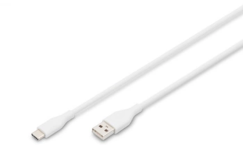 DIGITUS USB-C Silicone charging cable USB-C - USB-C 2m USB 2.0 60W white