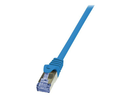 LOGILINK CQ3026S LOGILINK Patchcord Cat.6A 10G S/FTP PIMF PrimeLine 0,5m niebieski