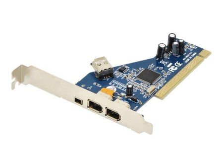 DIGITUS DS-33203-2 Digitus Kontroler Firewire (400) PCI, 2x6pin. 1x4pin Wew., 1x6pin Zew. IEEE1394a