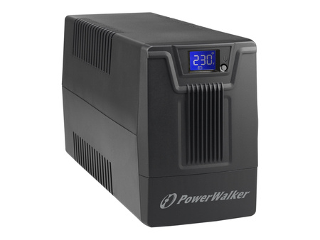 POWERWALKER UPS Line-Interactive 600VA 2x Schuko 230V RJ11/45 In/Out USB LCD