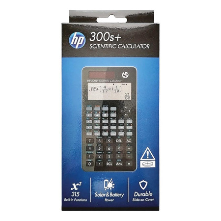 HP Kalkulator naukowy biurowy HP 300SPLUS/INT BX, 315 funkcji, 155x84x20mm, czarny