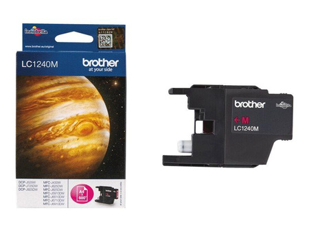 BROTHER LC1240M Tusz Brother LC1240M magenta 600str DCP-J525W / DCP-J725DW / MFC-J625DW