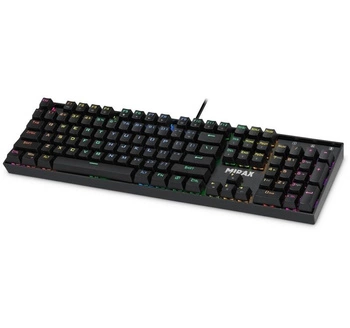 Klawiatura mechaniczna MIRAX GK-352 podświetlenie RGB Czarna