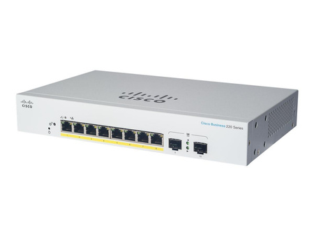 CISCO Business Switching CBS220 Smart 8-port Gigabit 2x1G SFP uplink external power supply