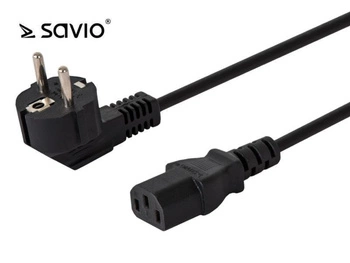 Kabel zasilający Savio CL-98 1,8m Schuko męski - IEC C13