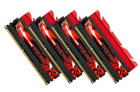 Zestaw pamięci G.SKILL TridentX F3-2400C10Q-32GTX (DDR3 DIMM; 4 x 8 GB; 2400 MHz; CL10)