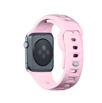 Pasek do Apple Watch - 3mk Silicone Watch Strap for Apple -38/40/41 mm Powder Pink