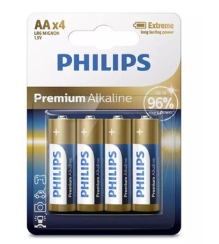 Baterie alkaliczne premium  AA x4