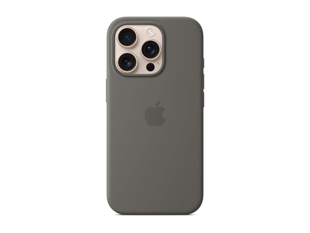 APPLE iPhone 16 Pro Silicone Case with MagSafe - Stone Gray