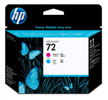 HP 72 MAGENTA AND CYAN/PRINTHEAD