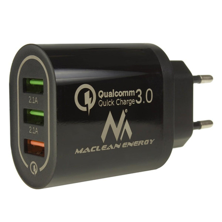 Ładowarka sieciowa QC 3xUSB MCE479B 