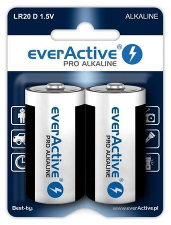 Zestaw baterii alkaliczne everActive EVLR20-PRO (x 2)