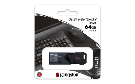 Pendrive Data Traveler Exodia Onyx  64GB USB3.2 Gen1 