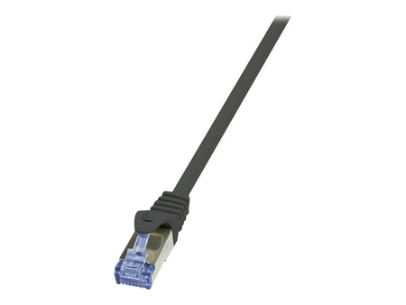 LOGILINK CQ4033S LOGILINK - Patchcord kat.6A/7, 600MHz S/FTP PIMF PrimeLine czarny 1,00m