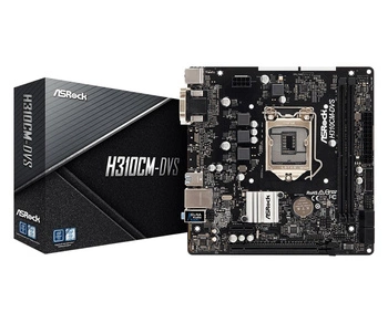 Płyta główna Asrock H310CM-DVS (LGA 1151; 2x DDR4 DIMM; Micro ATX)