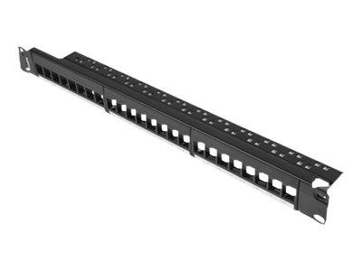 LANBERG PPKS-1024-B Lanberg keystone Patch Panel 19, 24 port 1U, czarny