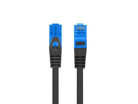 Patchcord kat.6a S/FTP CCA 0.5m Czarny 