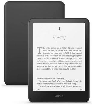 Ebook New Kindle Paperwhite (12th Generation) - 2024 release 7” glare-free 16GB Wi-Fi (Without Lockscreen Ads) Black