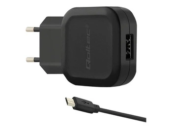 QOLTEC Charger 12W 5V 2.4A USB + Micro USB cable