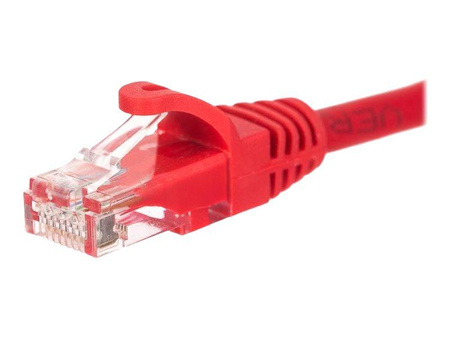 NETRACK BZPAT0P56R Netrack patchcord RJ45, osłonka zalewana, kat. 6 UTP, 0.5m czerwony