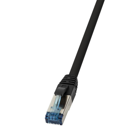 Patchcord LogiLink CQ6145S Cat.6A S/FTP PUR 50,0m czarny